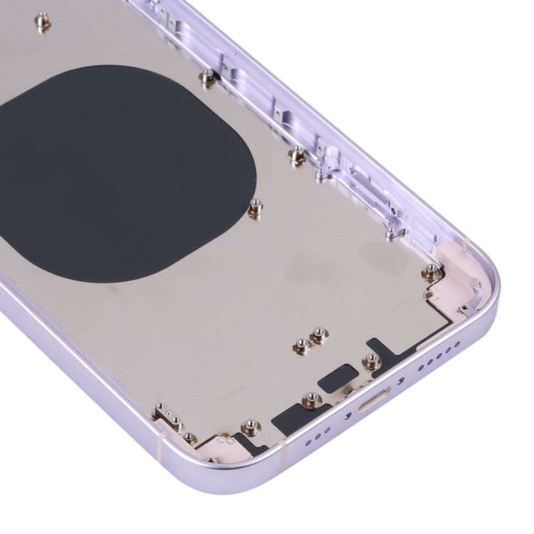 Back Housing Cover with Appearance Imitation of iP14 for iPhone XR(Purple)