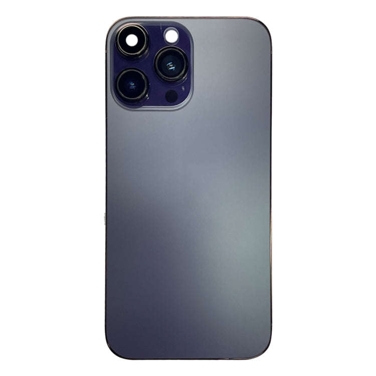 Back Housing Cover with Appearance Imitation of iP14 Pro Max for iPhone XR(Purple)