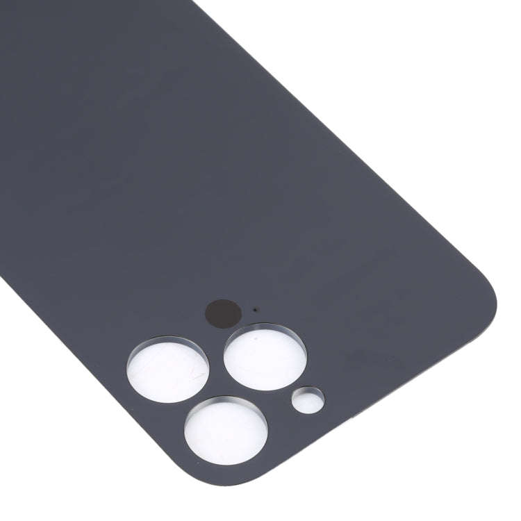 Easy Replacement Big Camera Hole Glass Back Battery Cover for iPhone 14 Pro Max(Black)