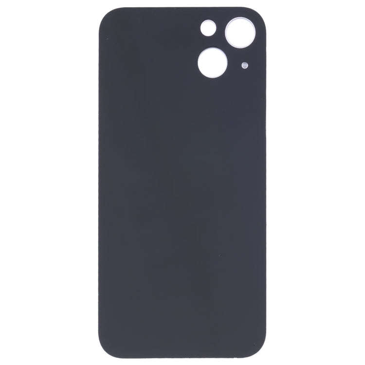 For iPhone 14 Plus Easy Replacement Big Camera Hole Glass Back Battery Cover(Purple)