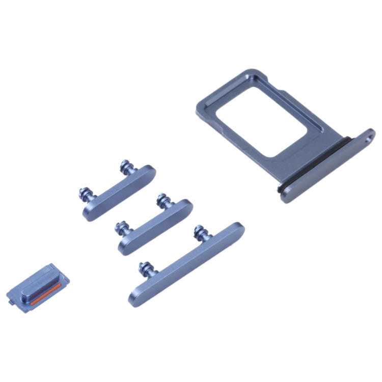 SIM Card Tray + SIM Card Tray + Side Keys for iPhone 14 (Blue)