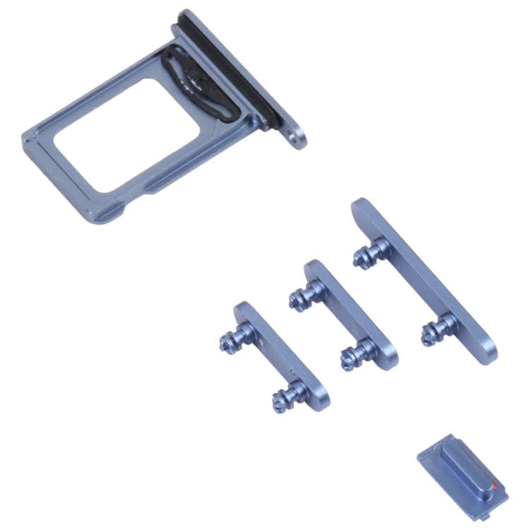 SIM Card Tray + SIM Card Tray + Side Keys for iPhone 14 (Blue)