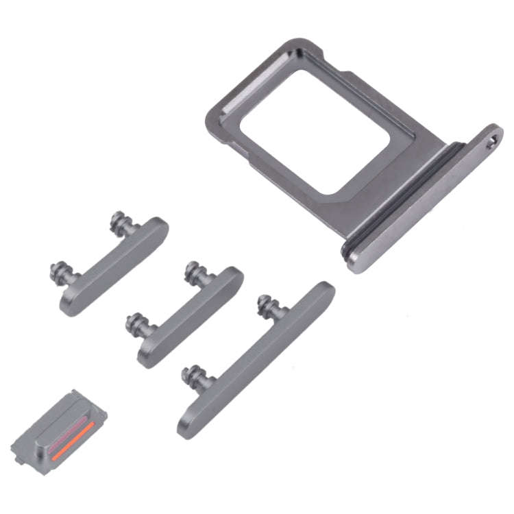 SIM Card Tray + SIM Card Tray + Side Keys for iPhone 14 Pro Max (Black)