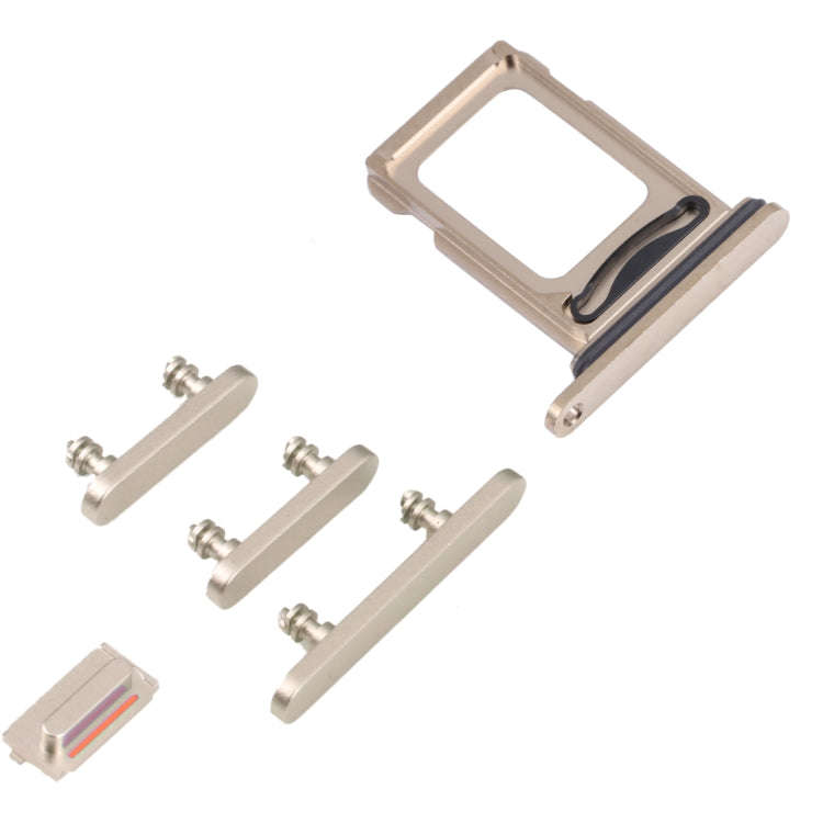 SIM Card Tray + SIM Card Tray + Side Keys for iPhone 14 Pro Max (Gold)