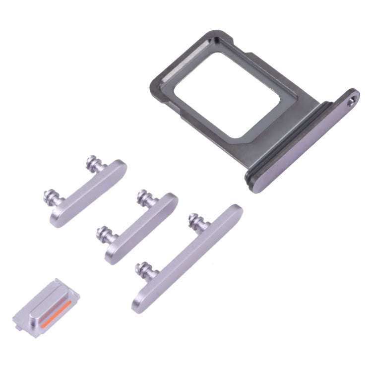 SIM Card Tray + SIM Card Tray + Side Keys for iPhone 14 Pro Max (Purple)