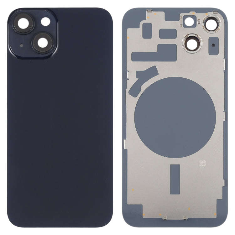 For iPhone 14 Back Housing Cover with Camera Lens(Black)