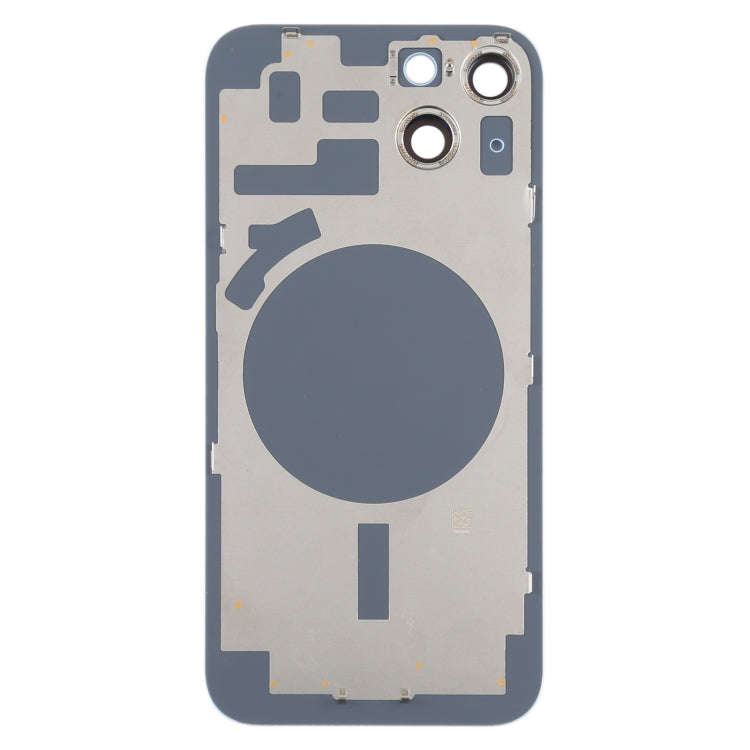 For iPhone 14 Back Housing Cover with Camera Lens(Blue)