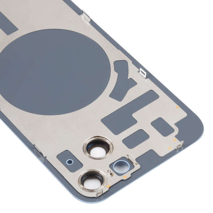 For iPhone 14 Back Housing Cover with Camera Lens(Blue)