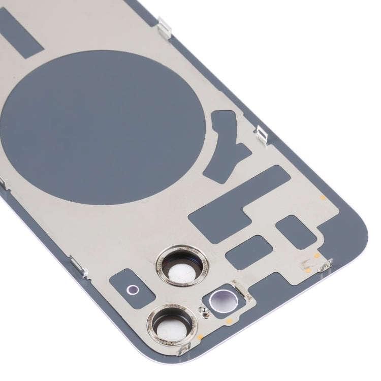 For iPhone 14 Back Housing Cover with Camera Lens(Purple)