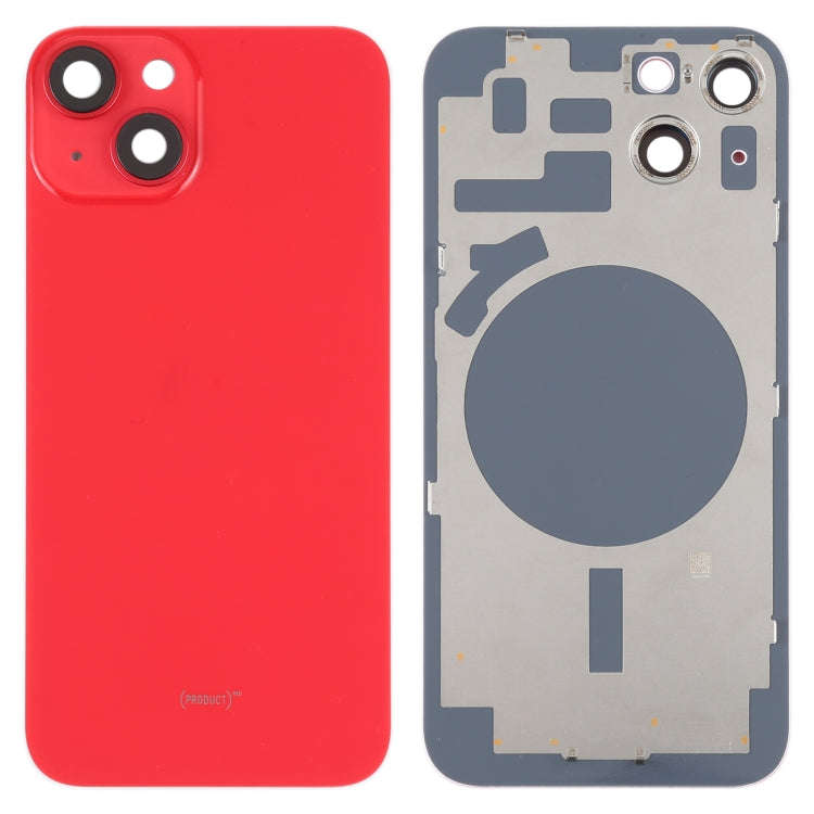 For iPhone 14 Plus Back Housing Cover with Camera Lens(Red)