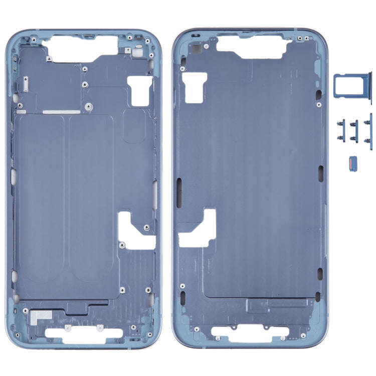 For iPhone 14 Middle Frame with Side Keys (Blue)