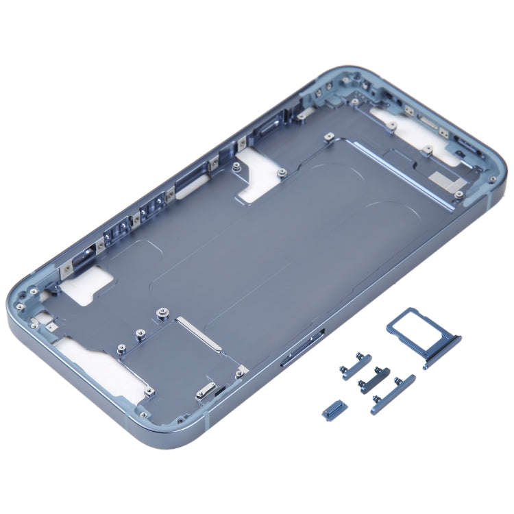 For iPhone 14 Middle Frame with Side Keys (Blue)