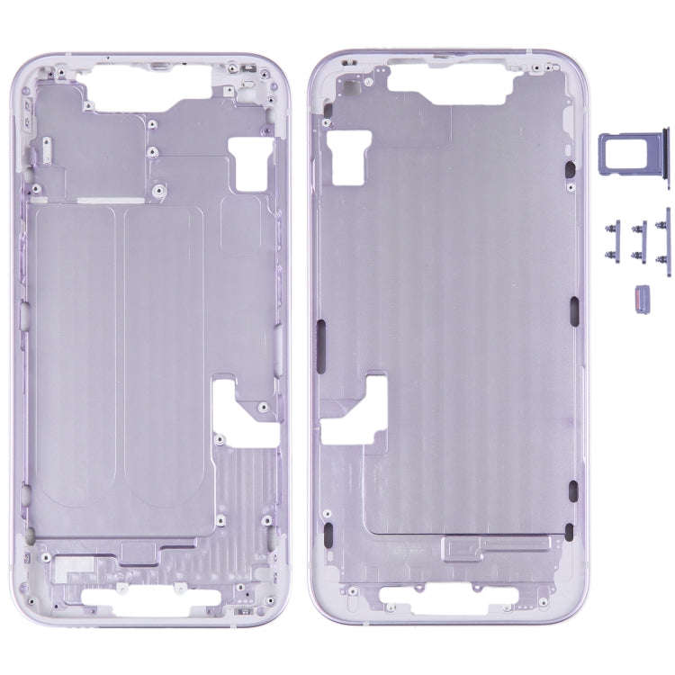 For iPhone 14 Middle Frame with Side Keys (Purple)