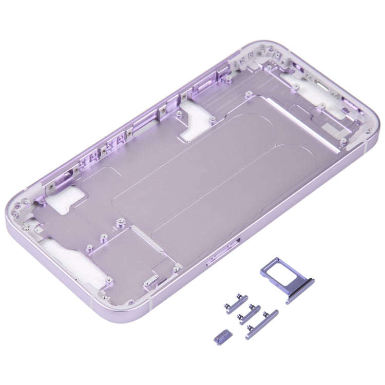 For iPhone 14 Middle Frame with Side Keys (Purple)