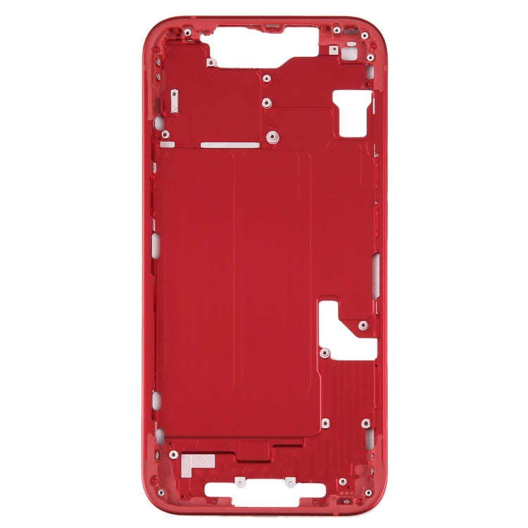 For iPhone 14 Middle Frame with Side Keys (Red)