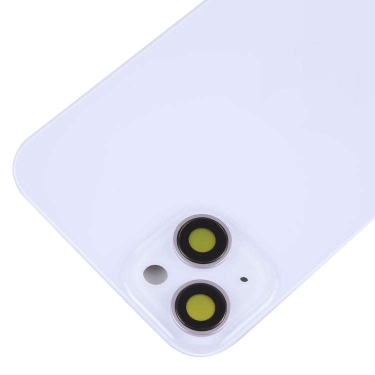 Glass Battery Back Cover with Holder for iPhone 14(Purple)