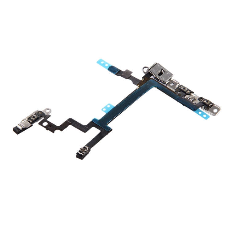 Power Button & Volume Button Flex Cable with Brackets for iPhone 5
