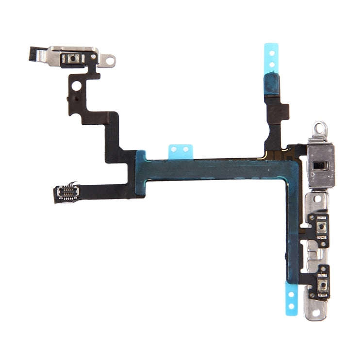 Power Button & Volume Button Flex Cable with Brackets for iPhone 5