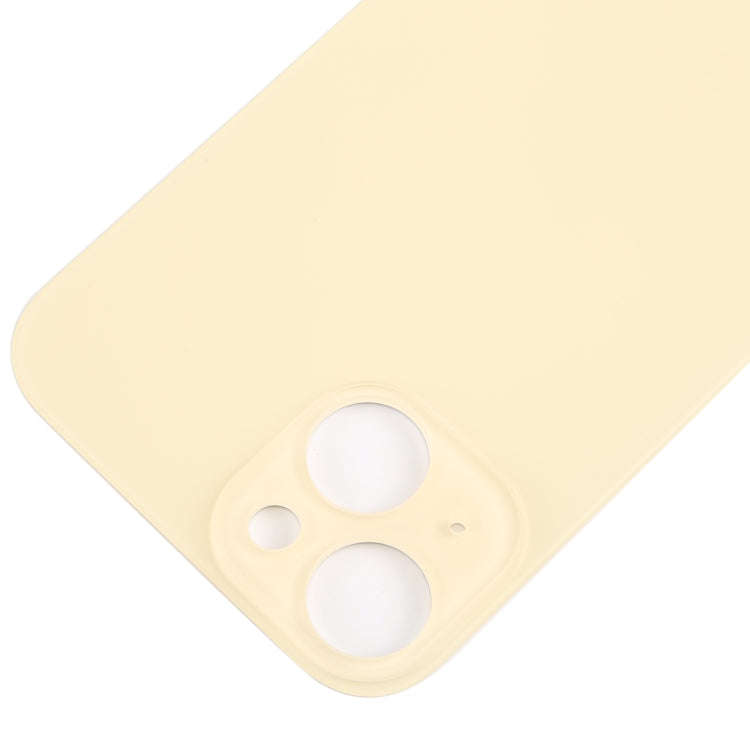 For iPhone 15 Glass Battery Back Cover(Yellow)