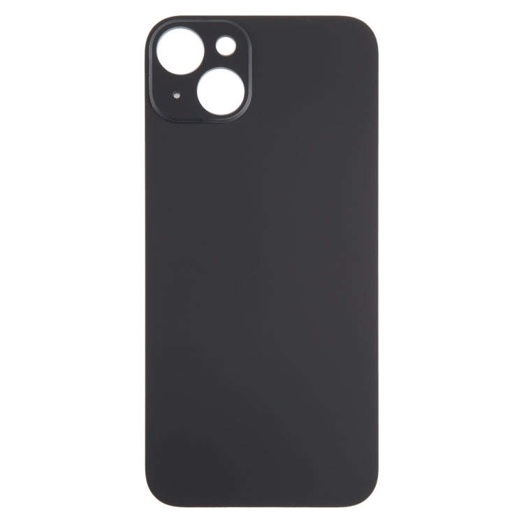 For iPhone 15 Plus Glass Battery Back Cover(Black)