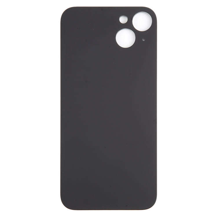 For iPhone 15 Plus Glass Battery Back Cover(Black)