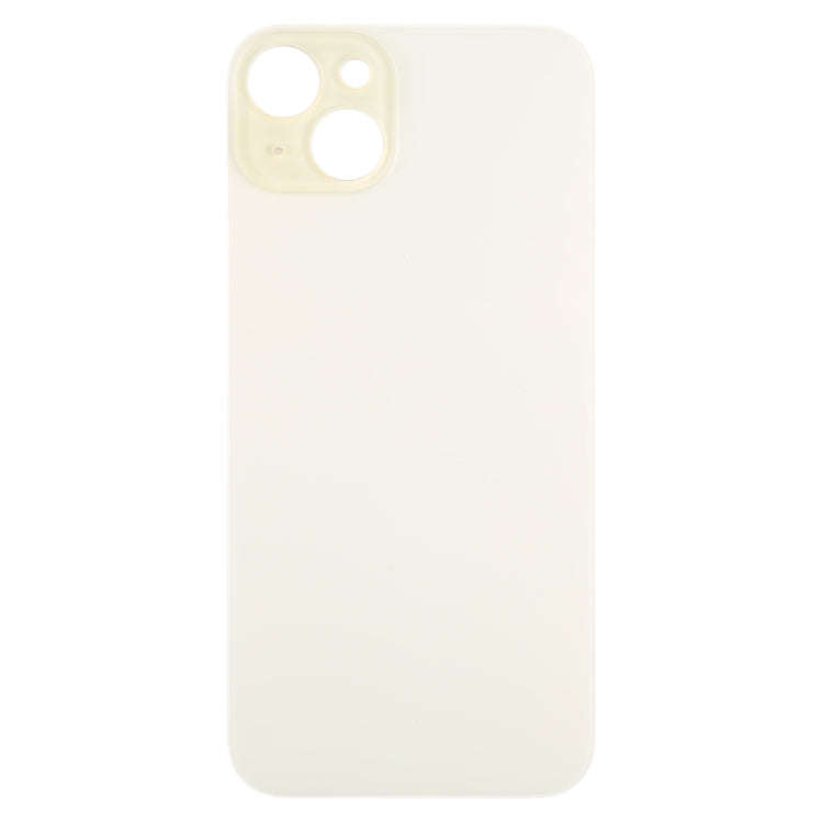 For iPhone 15 Plus Glass Battery Back Cover(Yellow)