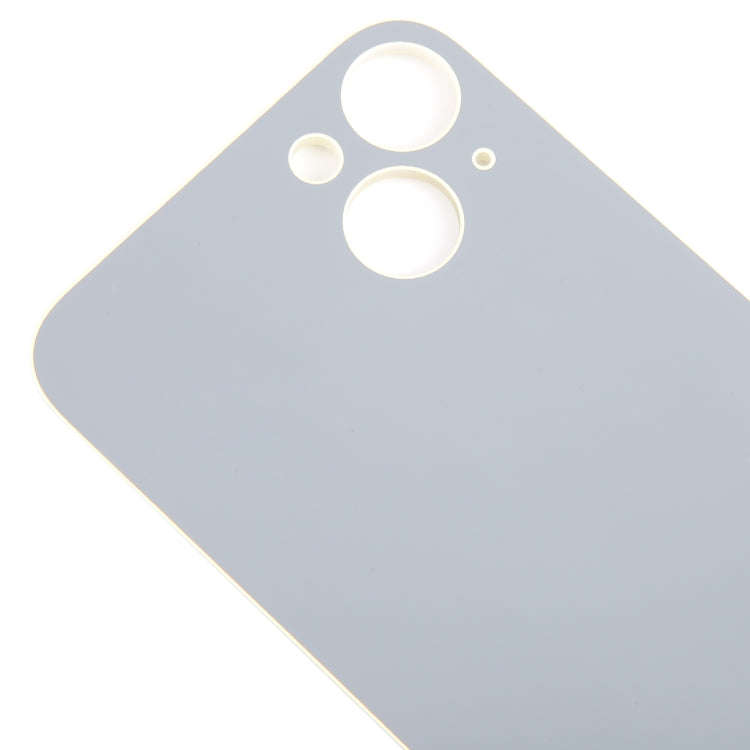 For iPhone 15 Plus Glass Battery Back Cover(Yellow)