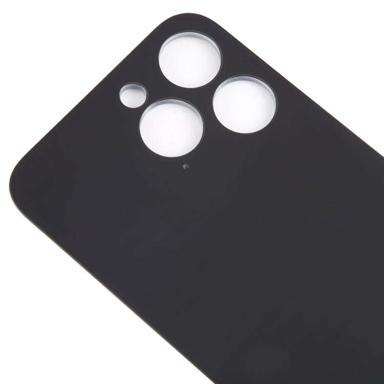 For iPhone 15 Pro Max Glass Battery Back Cover(Black)