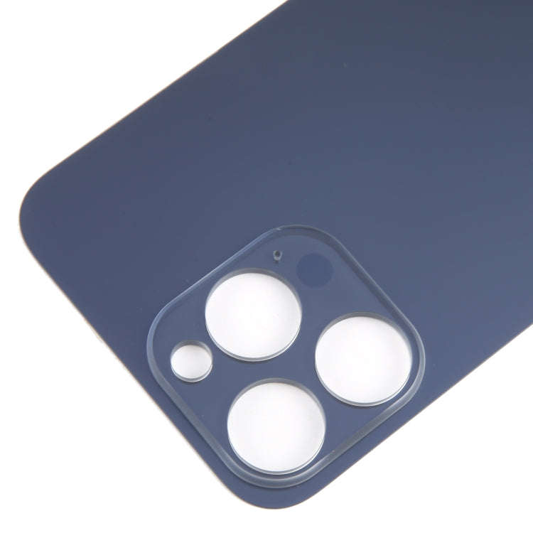 For iPhone 15 Pro Max Glass Battery Back Cover(Blue)
