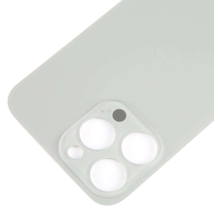 For iPhone 15 Pro Max Glass Battery Back Cover(Titanium)