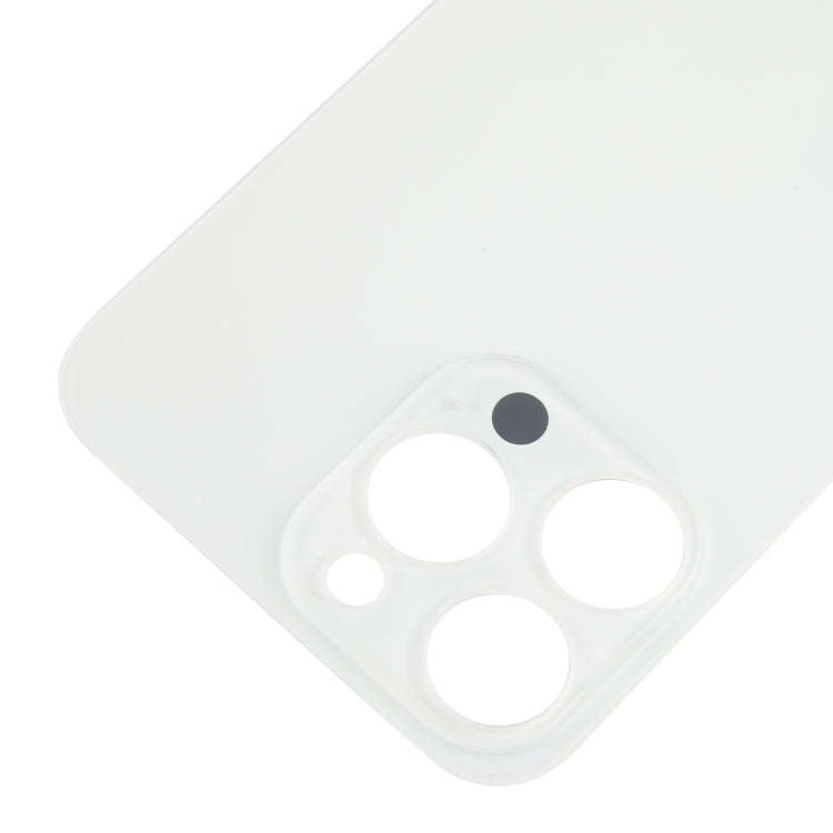 For iPhone 15 Pro Max Glass Battery Back Cover(White)