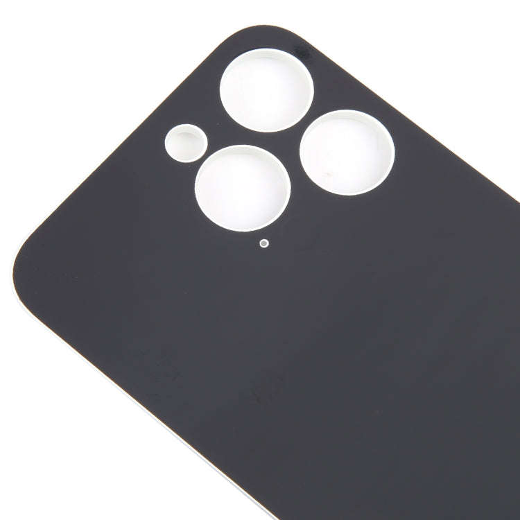For iPhone 15 Pro Max Glass Battery Back Cover(White)