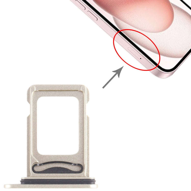 For iPhone 15 SIM + SIM Card Tray (Yellow)