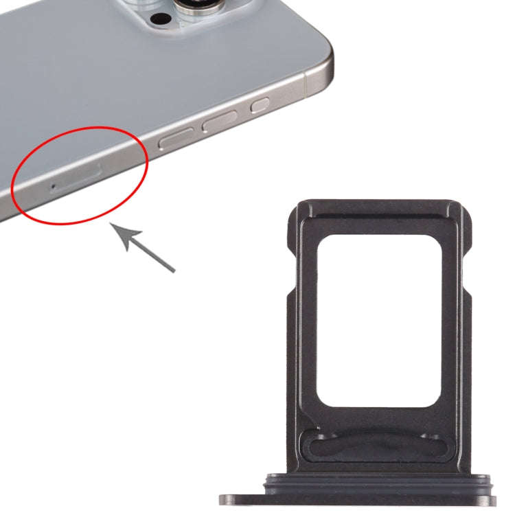 For iPhone 15 Pro Max SIM + SIM Card Tray (Black)