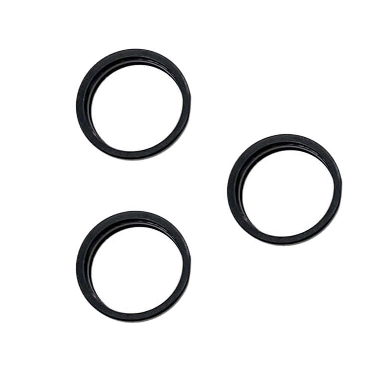 For iPhone 15 Pro / 15 Pro Max 3pcs/set Rear Camera Glass Lens Metal Outside Protector Hoop Ring ...