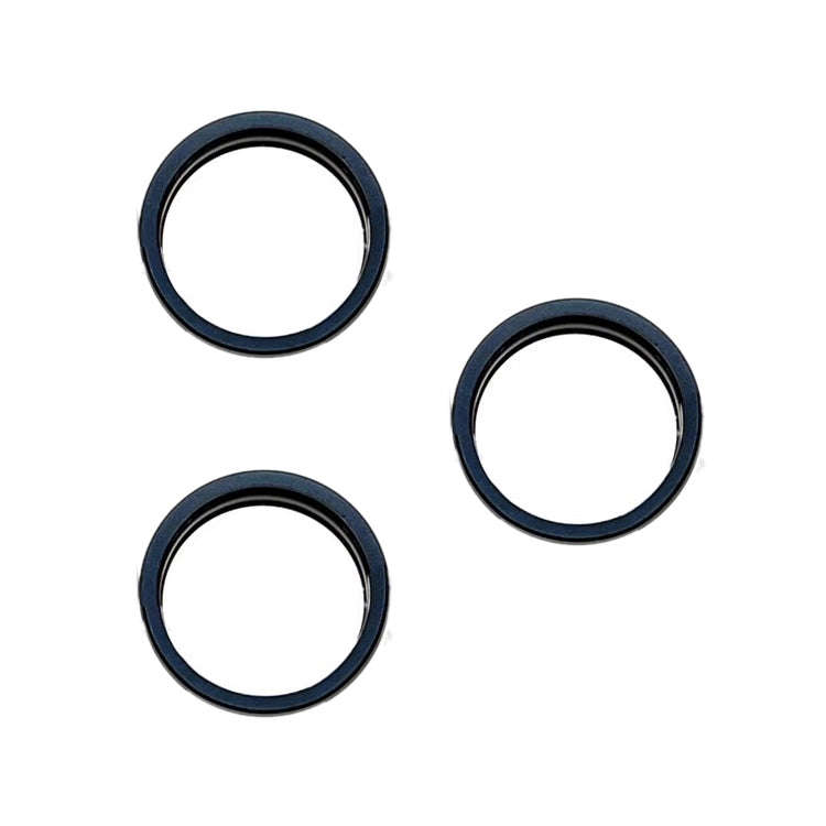 For iPhone 15 Pro / 15 Pro Max 3pcs/set Rear Camera Glass Lens Metal Outside Protector Hoop Ring ...