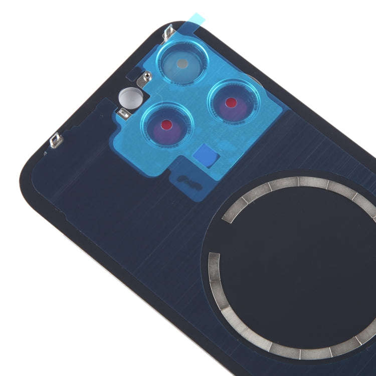 For iPhone 15 Pro Max Battery Back Cover with Camera Lens Cover + MagSafe Magnet(Titanium)