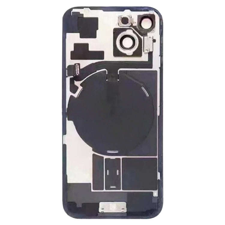 For iPhone 15 Glass Battery Back Cover with Flash Bracket + Wireless Charging Module(Pink)