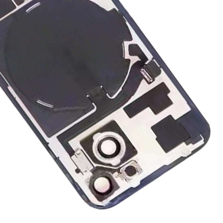 For iPhone 15 Glass Battery Back Cover with Flash Bracket + Wireless Charging Module(Pink)