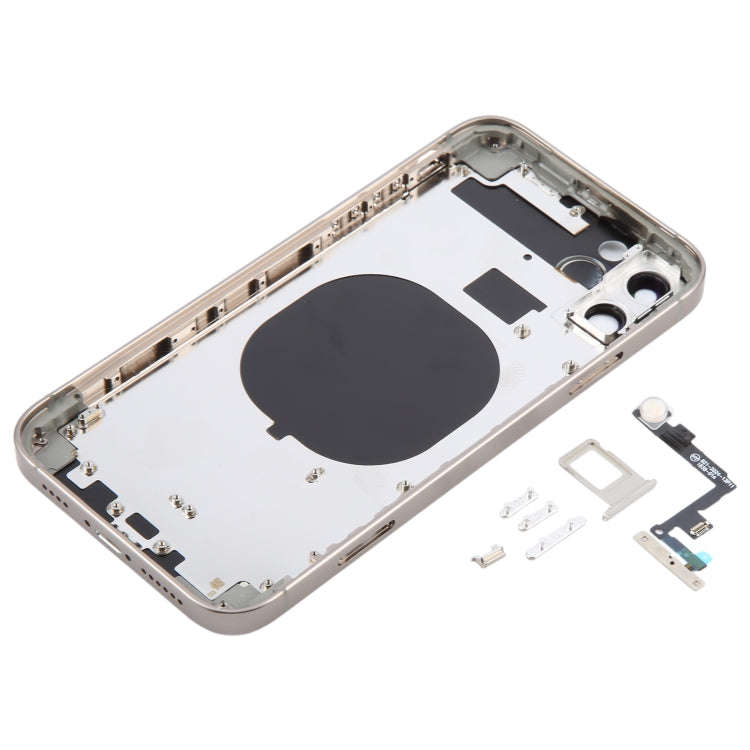Back Cover with Appearance Imitation of iP15 Pro for iPhone 11(Titanium)