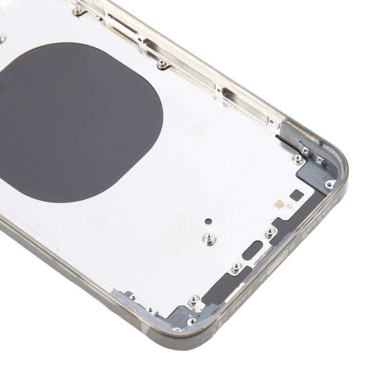 Back Cover with Appearance Imitation of iP15 Pro Max for iPhone XS Max(Titanium)