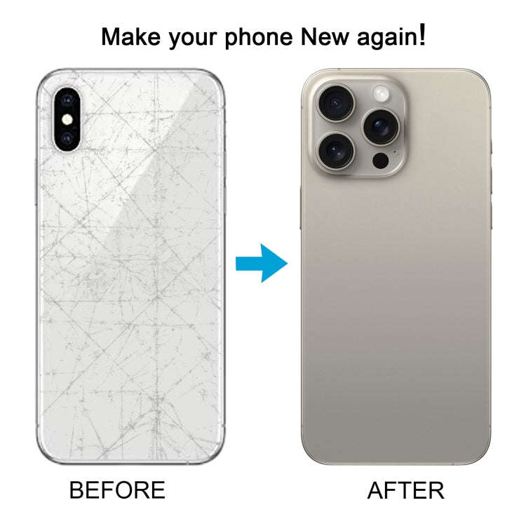 Back Cover with Appearance Imitation of iP15 Pro Max for iPhone XS Max(Titanium)