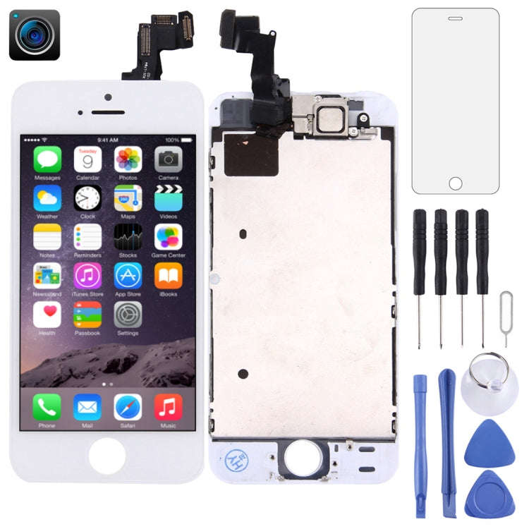 TFT LCD Screen with Front Camera for iPhone 5S(White)