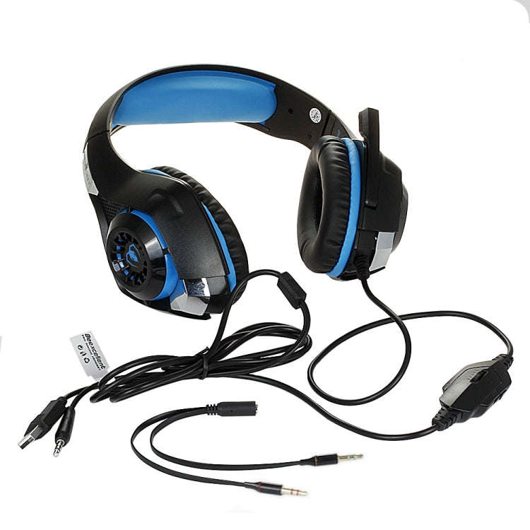 Beexcellent GM-1 Stereo Bass Gaming Wired Headphone with Microphone & LED Light, For PS4, Smartph...