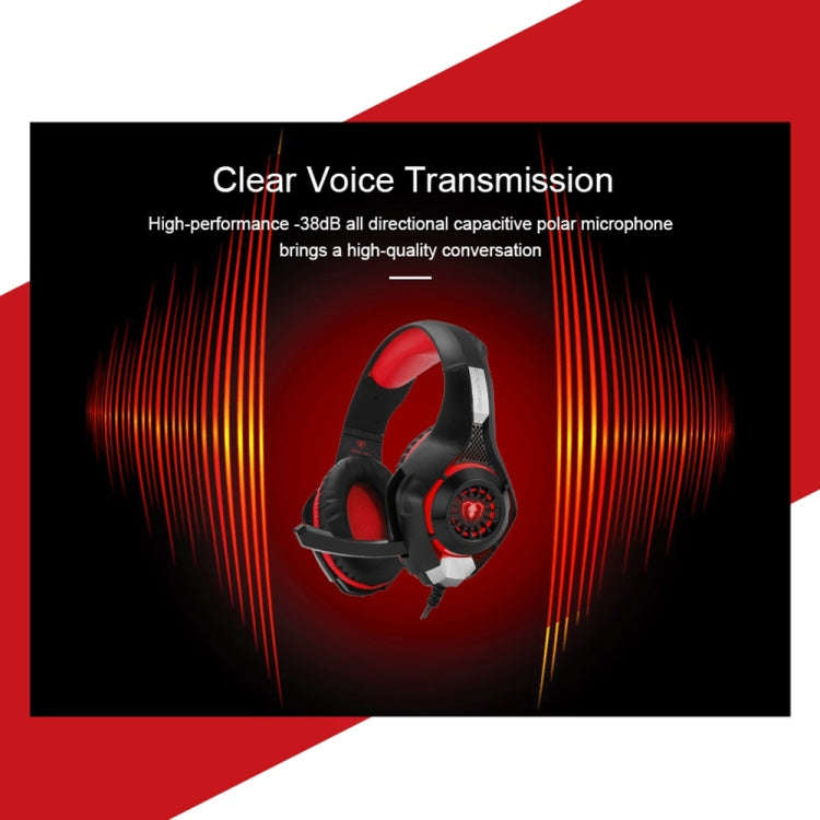 Beexcellent GM-1 Stereo Bass Gaming Wired Headphone with Microphone & LED Light, For PS4, Smartph...