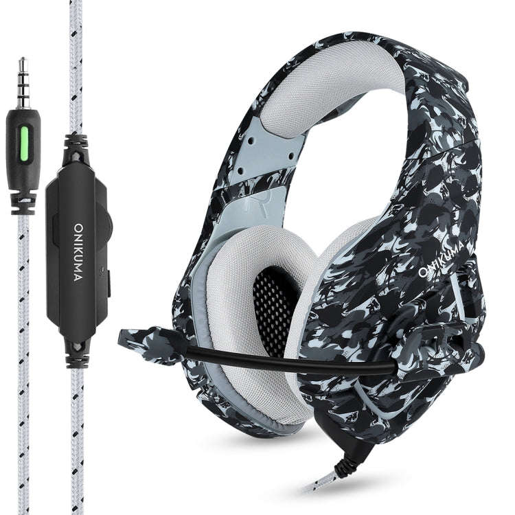 ONIKUMA K1 Deep Bass Noise Canceling Gaming Headphone with Microphone, For PS4, Smartphone, Table...