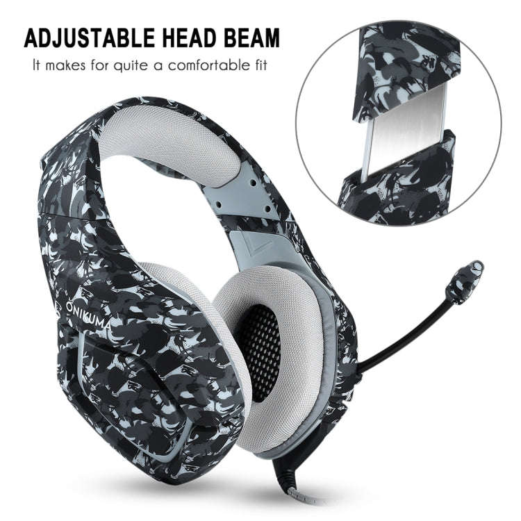 ONIKUMA K1 Deep Bass Noise Canceling Gaming Headphone with Microphone, For PS4, Smartphone, Table...