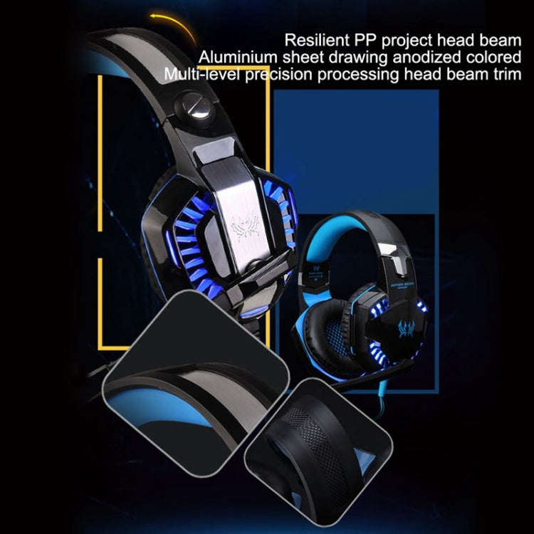 KOTION EACH G2000 Stereo Bass Gaming Headphone with Microphone & LED Light, For PS4, Smartphone, ...