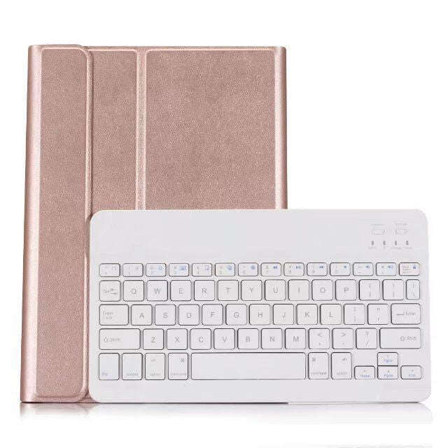 Detachable Bluetooth Keyboard + Horizontal Flip Leather Tablet Case with Holder for iPad Pro 9.7 ...
