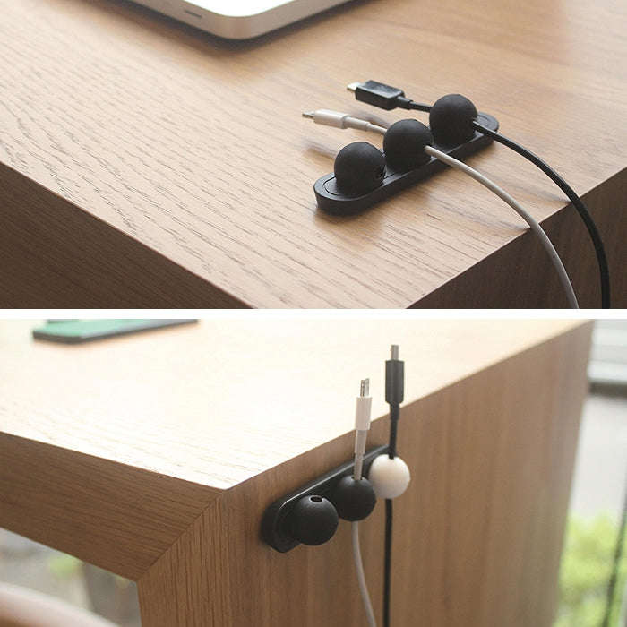 Magnetic Wire Take-up Cable Winder Magnetic Holder Desktop Storage(Black)